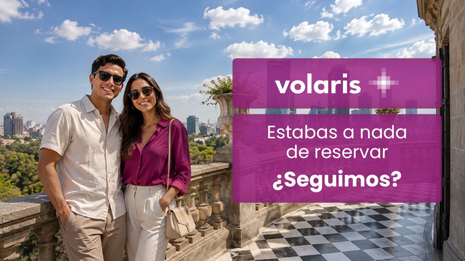 Pieza de remarketing para push notification en inglés, invitando a retomar la reserva